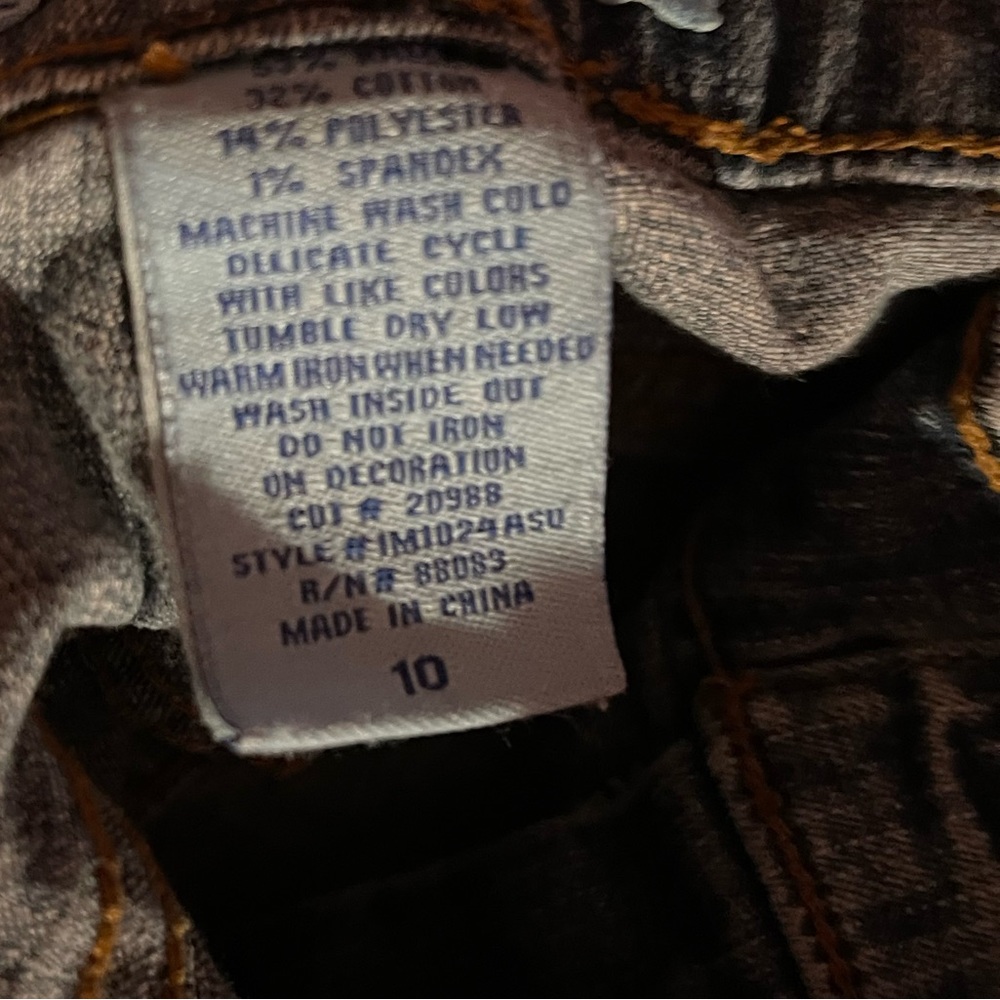 Bell Bottom Jeans with rhinestone pockets